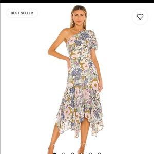 ASTR the Label Santorini dress in off white retro floral.